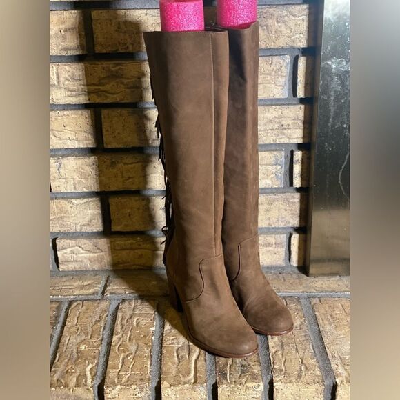 Gianni Bini fringe knee high‎ brown boots - Picture 6 of 6